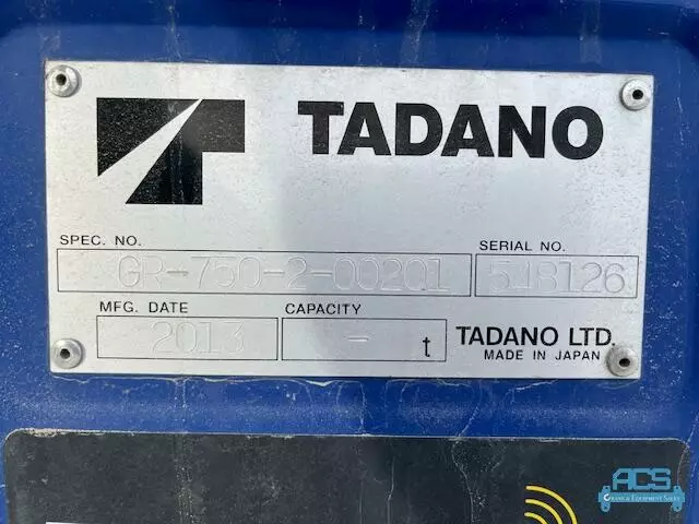 TADANO GR750XL-2 for sale